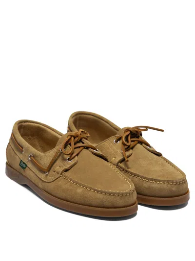 Shop Paraboot "barth"  Boat Loafers In Beige