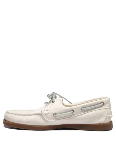 Shop Paraboot "barth" Boat Loafers In White