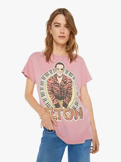 Shop Madeworn Elton John T-shirt Petal T-shirt In Pink