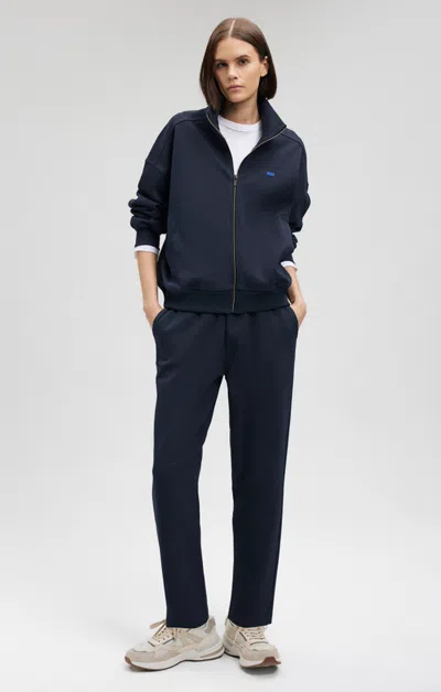 Shop Mavi Zip-up Jacket In Navy Blazer In Dark Blue