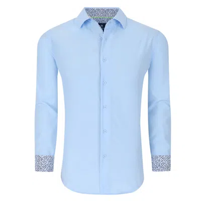 Shop Tom Baine Slim Fit Performance Long Sleeve Solid Button Down In Multi