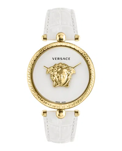 Shop Versace Palazzo Empire Strap Watch In Multi