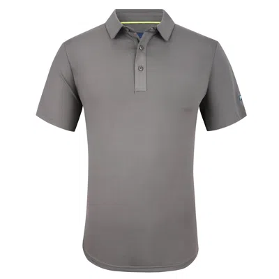 Shop Tom Baine Men's Performance Solid Four-way Stretch Golf Polo In Grey