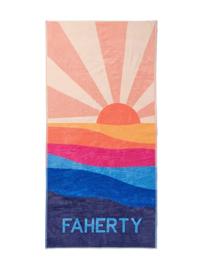 Faherty Beach Towel In Soleil Sunset