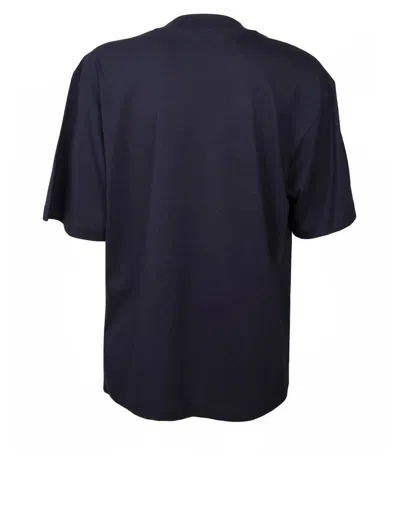 Shop Marni Organic Cotton Jersey T-shirt In Blue/black