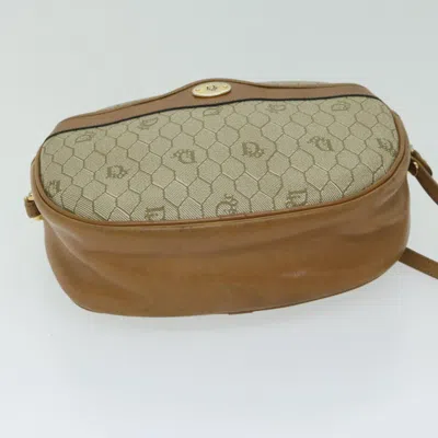 Shop Dior Délices Beige Canvas Shoulder Bag ()