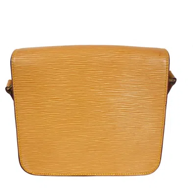 Pre-owned Louis Vuitton Cartouchiere Yellow Leather Shoulder Bag ()