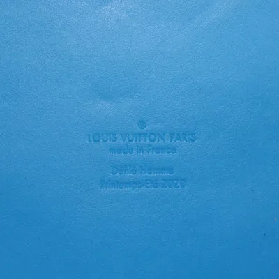 Pre-owned Louis Vuitton Keepall Bandouliere 50 Blue Synthetic Travel Bag ()