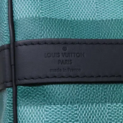 Pre-owned Louis Vuitton Keepall Bandouliere 50 Green Canvas Travel Bag ()