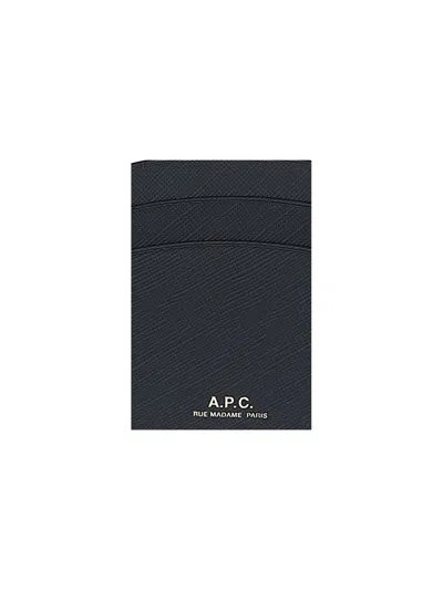 Shop Apc A.p.c. Wallets & Cardholder In Lzz Black