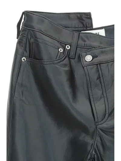 Shop Agolde Trousers In Detox (black)