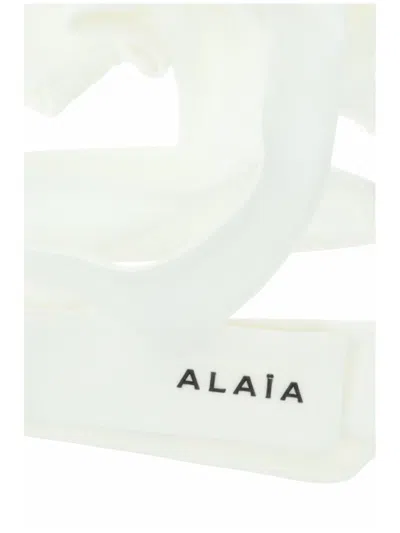 Shop Alaïa Tops In Blanc