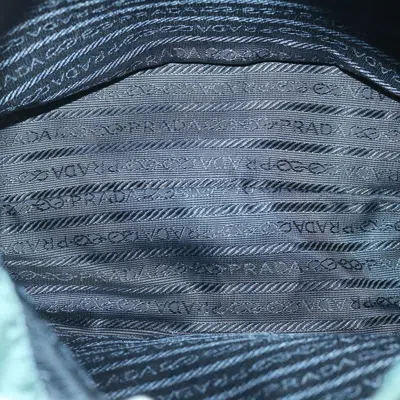 Shop Prada Tessuto Blue Synthetic Shoulder Bag ()