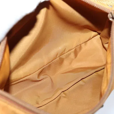 Shop Prada Tessuto Orange Canvas Clutch Bag ()