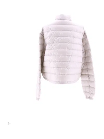 Shop Moncler Jackets In Pearl