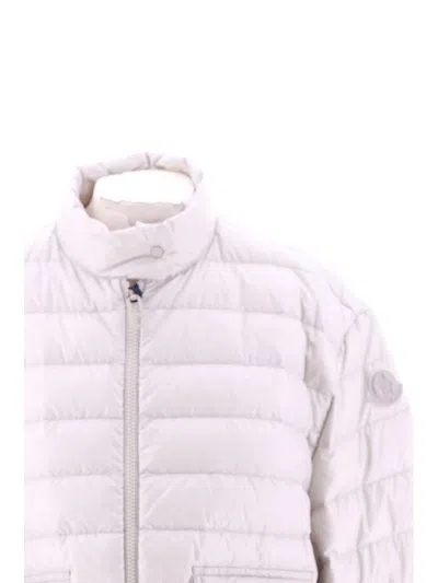 Shop Moncler Jackets In Pearl