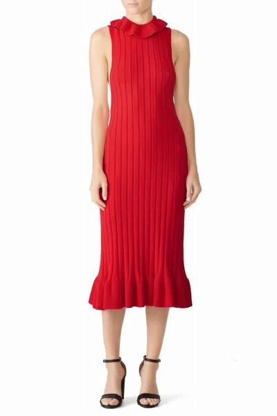 Shop Elliatt Pomodoro Knit Dress In Red