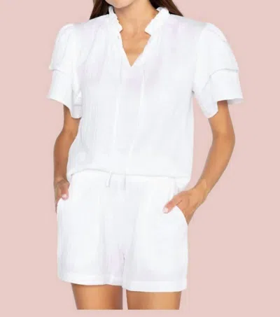 Shop S'edge Emma Shorts In White