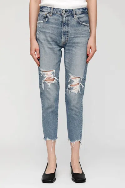 Moussy Carter Friend Jeans In Blue In Blue