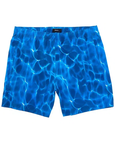Shop Theory Jace Ripple Swim Short In Blue