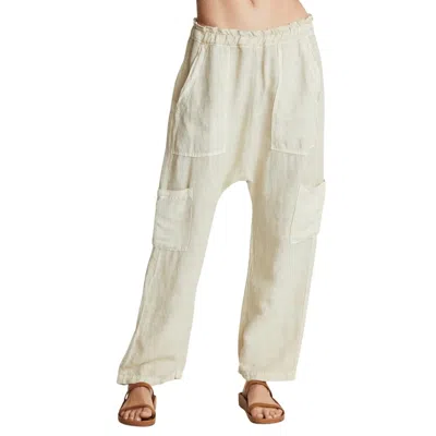 Shop Nsf Shailey Paperbag Waist Pant In Flour In Multi