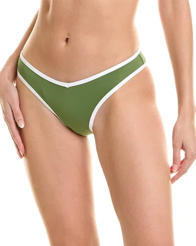 Shop Weworewhat Delilah Bikini Bottom In Green