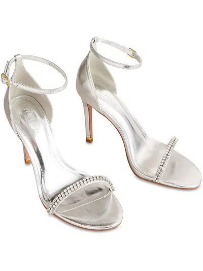 Shop Ted Baker Helenni Womens Leather Pumps In Silver