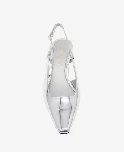 Kenneth Cole Martha Slingback Heel In Silver