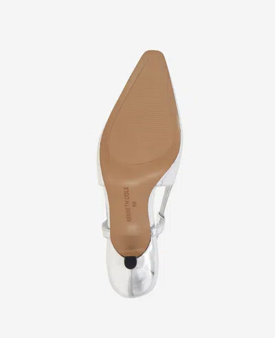 Kenneth Cole Martha Slingback Heel In Silver