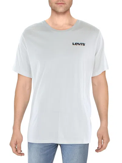 Shop Levi's Mens Crewneck Short Sleeve T-shirt In White