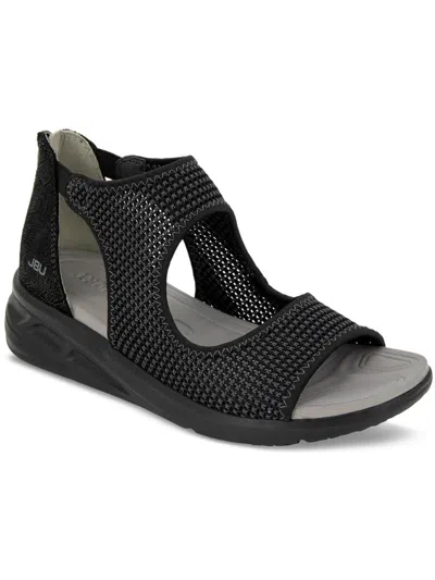 Shop Jbu By Jambu Margot Womens Faux Suede Wedge Sandals In Black