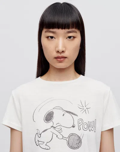 Shop Re/done Classic "snoopy Tennis" Tee In M