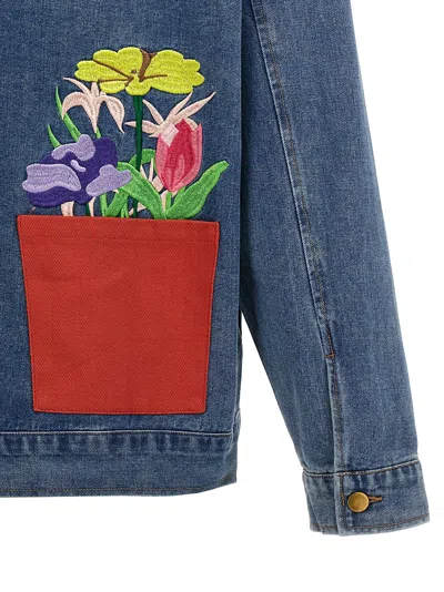 Shop Kidsuper Flower Pots Casual Jackets, Parka Blue