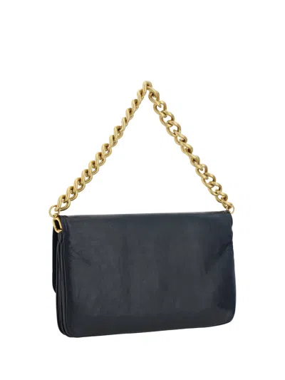 Shop Balenciaga Women Bb Soft Shoulder Bag In Black