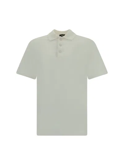 Shop Fendi Men Polo Shirt In Cream