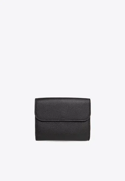 Chloé Alphabet Leather Wallet In Black