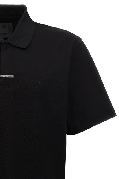 Shop Givenchy Men 'placket' Polo Shirt In Black