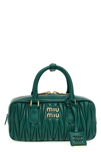 Shop Miu Miu Women 'arcadie' Handbag In Brown