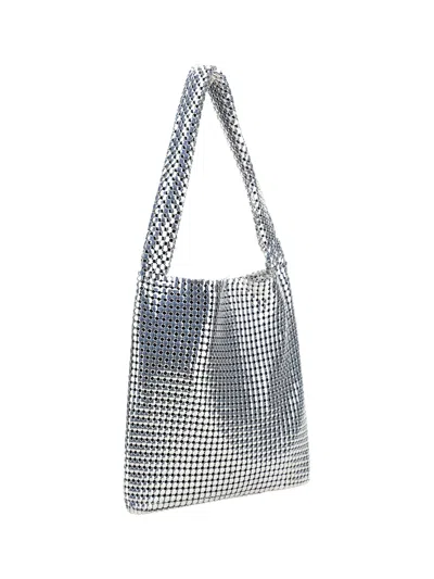 Shop Rabanne Women Pixel Shoulder Bag In Silver