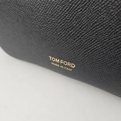 Shop Tom Ford Men Leather Belt Bag In Black
