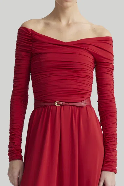 Shop Altuzarra Wide Narrow Belt In Grenadine