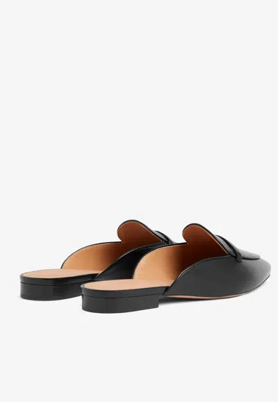 Shop Malone Souliers Berto Flat Mules In Leather In Black