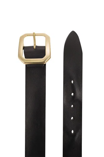 Shop Alberto Luti Leather Belt In Black