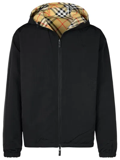 Shop Burberry Reversible Beige Polyester Jacket