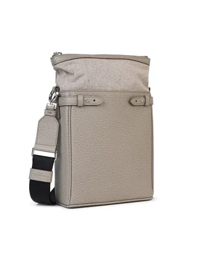 Shop Maison Margiela 'camera Bag' Where Grey Leather Bag In Beige
