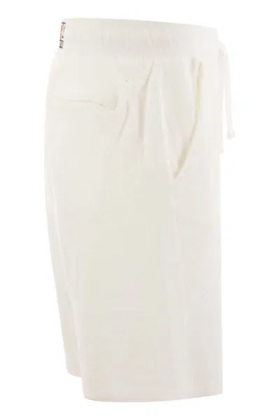 Shop Mc2 Saint Barth Sponge Bermuda Shorts In White