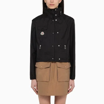 Shop Moncler Lightweight Black Nylon Jacket