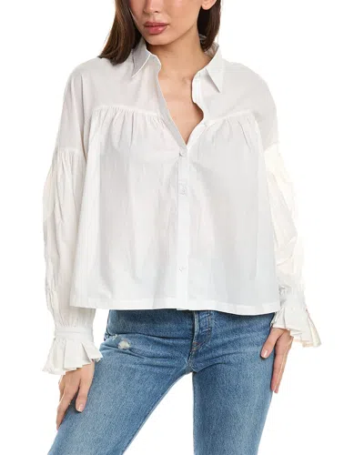 Shop Daisy Lane Ruffle Shirt In White