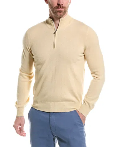 Shop Brunello Cucinelli Quarter-zip Cashmere Sweater In Multi
