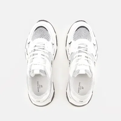 Shop Anine Bing Sneakers In White